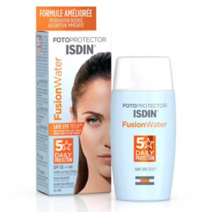 ضدآفتاب بی رنگ فیوژن واتر ایزدین SPF 50 isdin